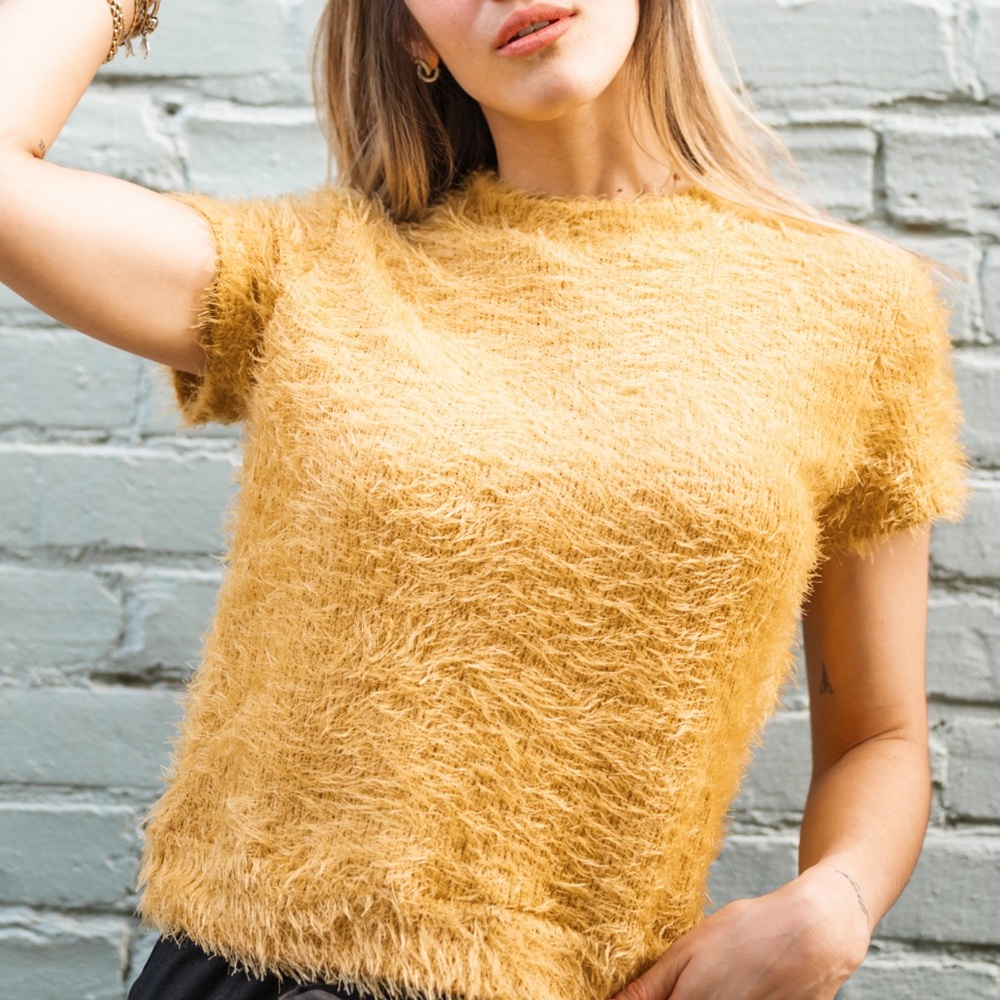 Mustard shirt . Perfect conditions , never wear before